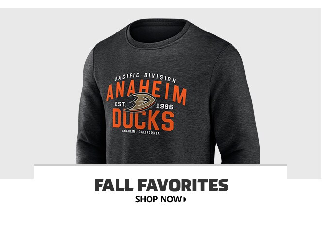 Shop Anaheim Ducks Fall Favorites, Shop Now.