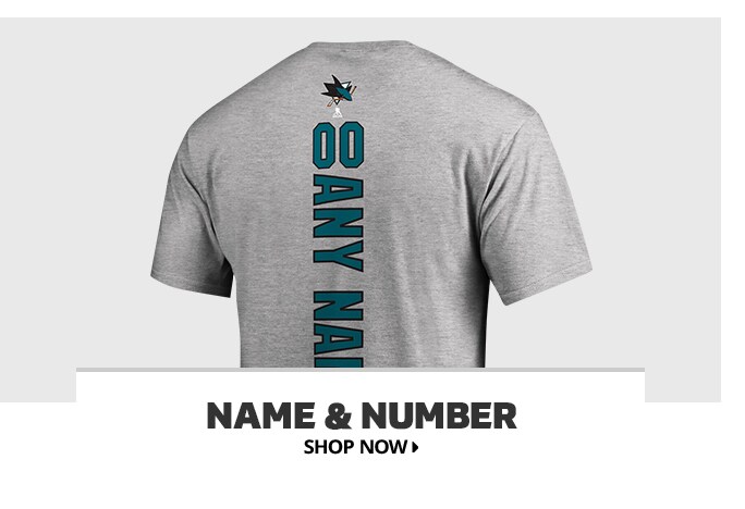 Shop San Jose Sharks Name & Number, Shop Now.