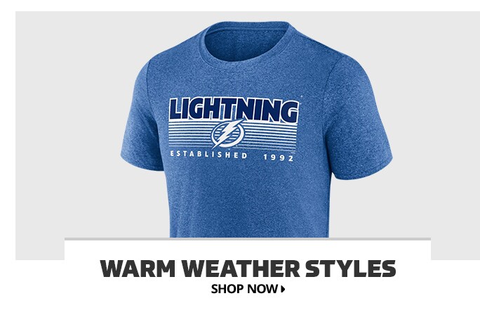 Shop Tampa Bay Lightning Warm Weather Styles, Shop Now.