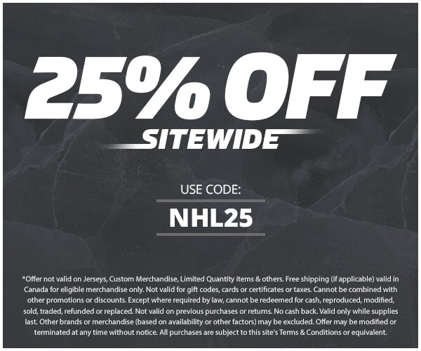 25% Off Sitewide! Use Code: NHL25 Promotion Details
