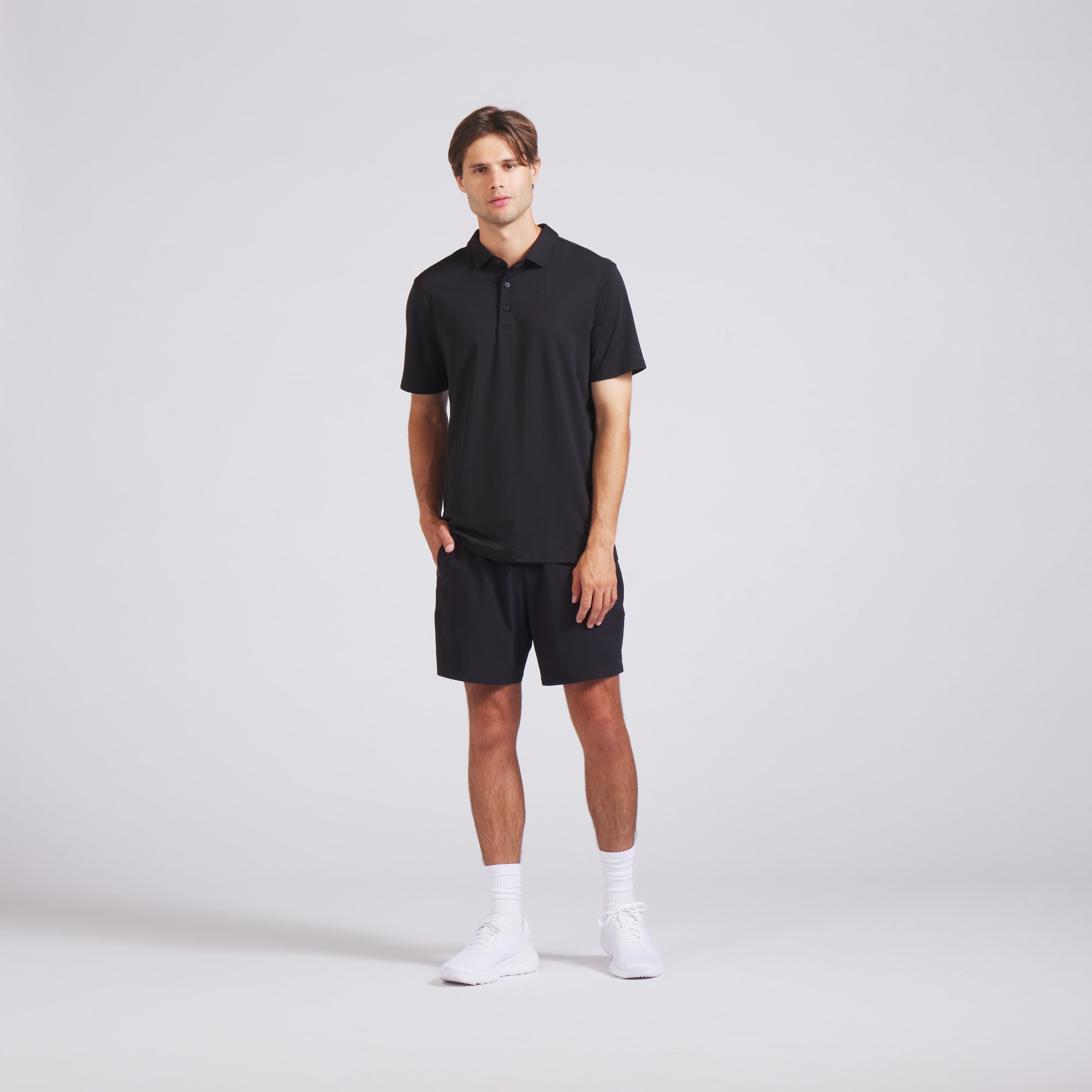 Men's Chicago Blackhawks lululemon Black Evolution Polo