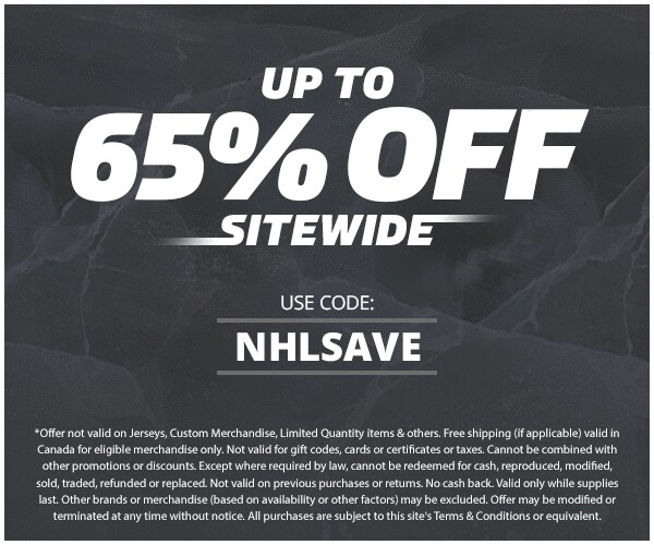 Up To 65% Off Sitewide. Use Code: NHLSAVE *Exclusions Apply. Promotion Details.