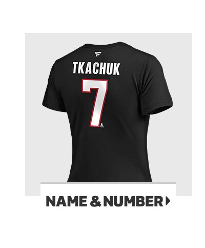 Name & Number, Shop Now.