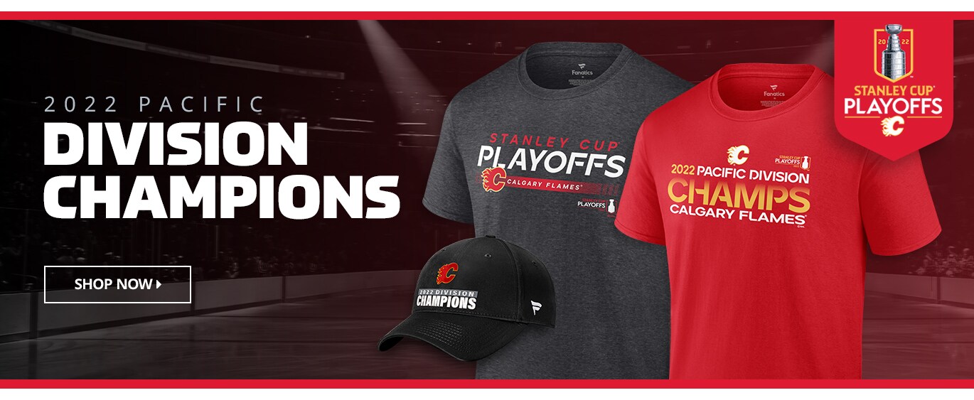 Calgary Flames, 2022 Pacific Division Champions. Shop Now. 2022 Stanley Cup Playoffs.