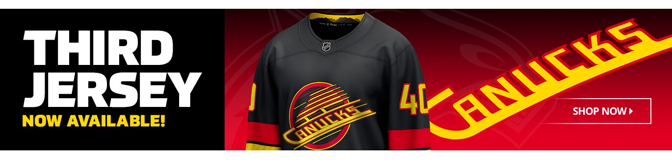 Vancouver Canucks Third Jersey. Now Available! Shop Now.