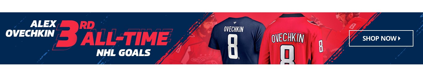 Alex Ovechkin 3rd All-Time NHL Goals Shop Now