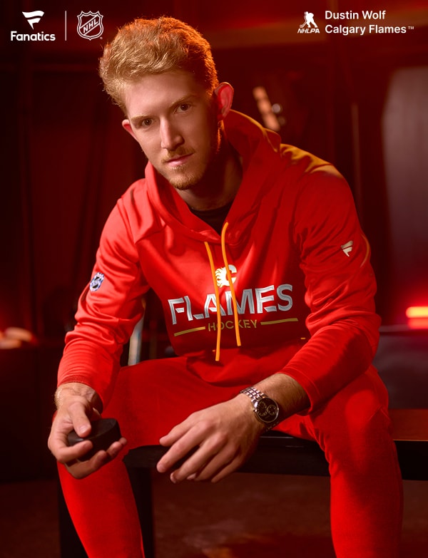 Fanatics | NHL Authentic Pro Modern style. Elite performance. NHLPA Dustin Wolf Calgary Flames